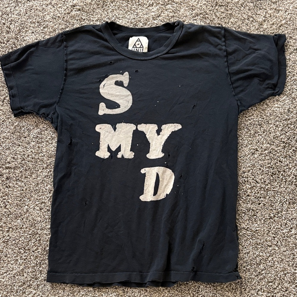 UNIF Distressed S my D t shirt